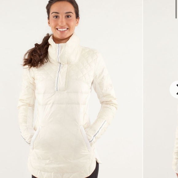 lululemon athletica Jackets & Blazers - Lululemon off white downfilled pullover